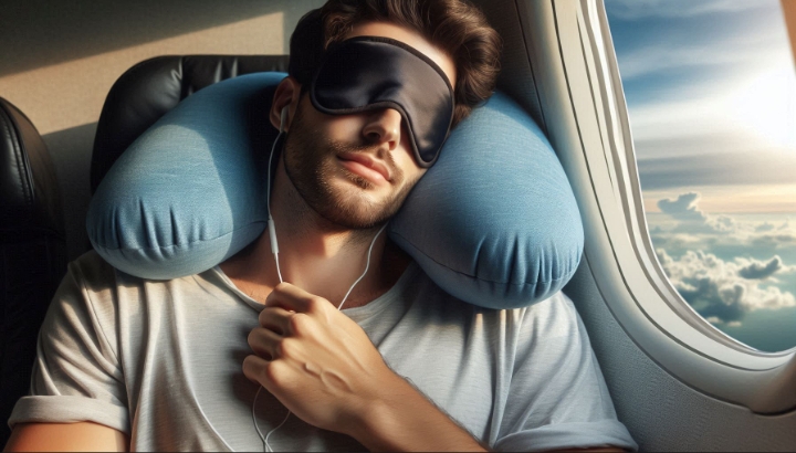 Cover your eyes with an eye mask