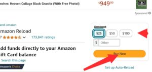 How to add visa gift card on amazon 